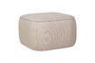 Miniature Beige fabric pouffe Cube 1