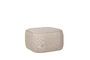 Miniature Beige fabric pouffe Cube Clipped