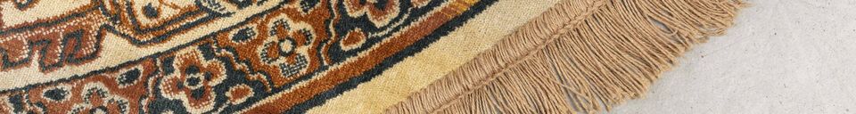 Material Details Beige fabric rug 200x200 cm Raz