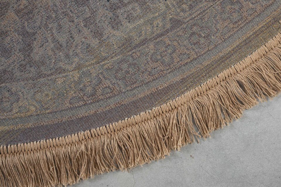 Beige fabric rug 200x200 cm Raz - 8