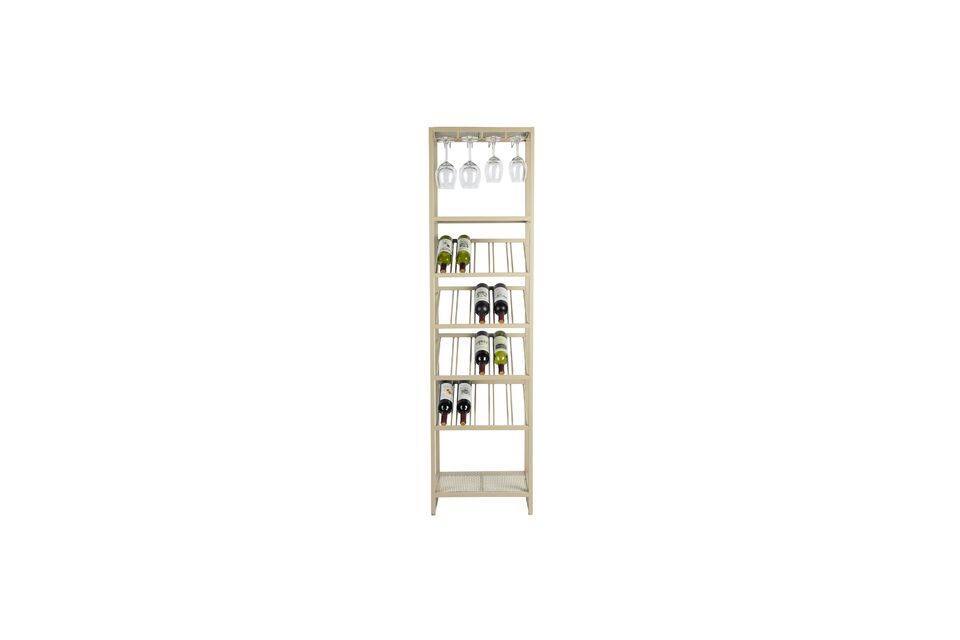 Beige iron wardrobe Cantor - 4