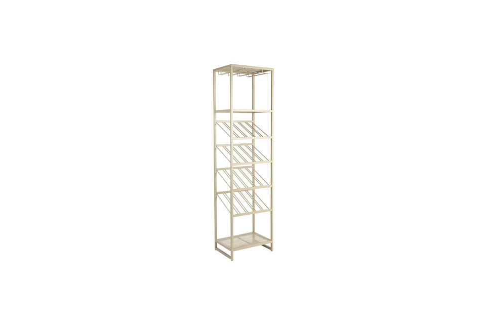 Beige iron wardrobe Cantor - 5