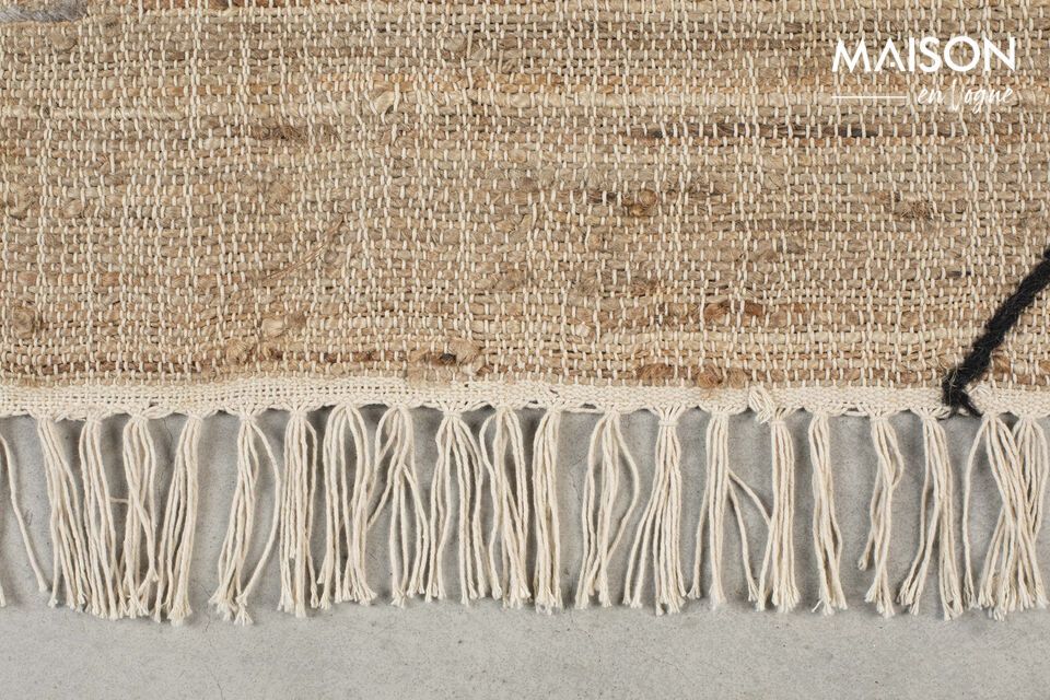 Beige jute rug 170x240 cm Ishank - 1