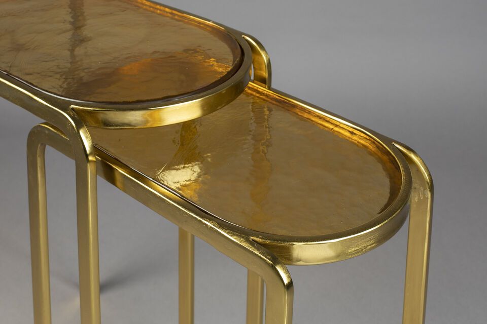 Made from gold-colored aluminum