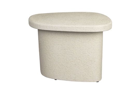 Beige marble side table Veda Clipped