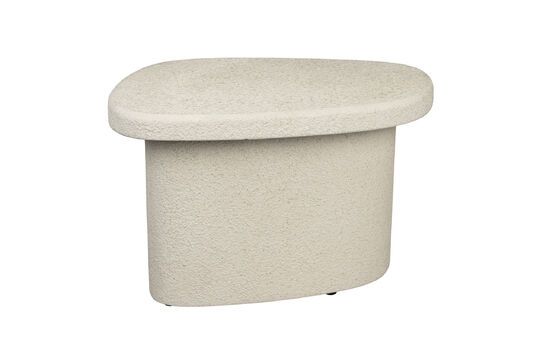 Beige marble side table Veda Clipped