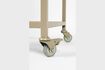 Miniature Beige metal shelf on castors Botan 10