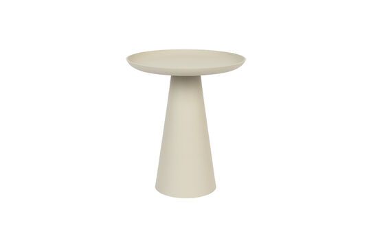 Beige metal side table Ringar Clipped