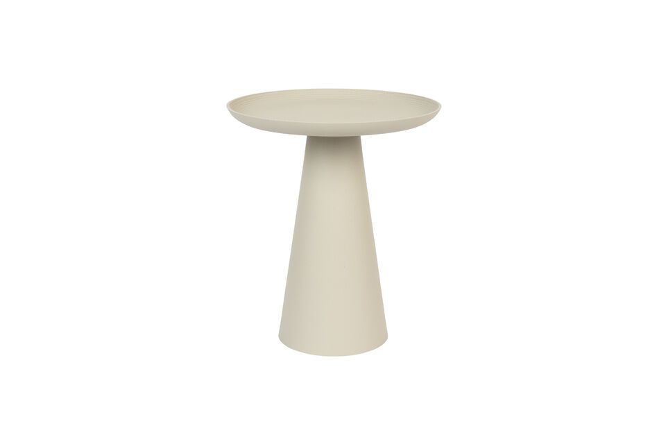 Beige metal side table Ringar White Label