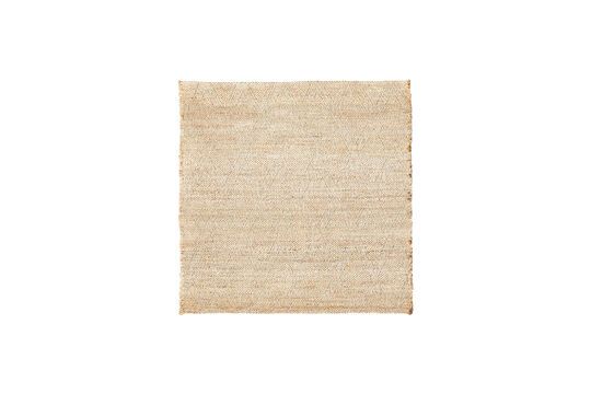 Beige natural fiber rug 180x180 cm Mara Clipped