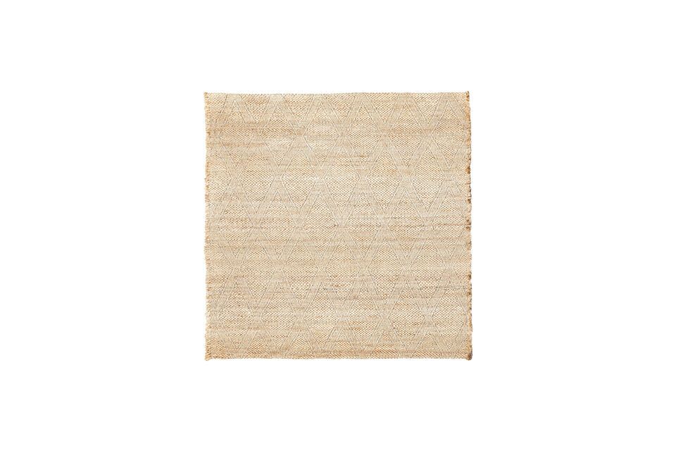 Beige natural fiber rug 180x180 cm Mara House Doctor