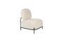 Miniature Beige plastic armchair Polly Clipped