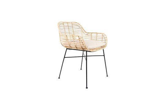 Beige rattan chair Tiger Clipped