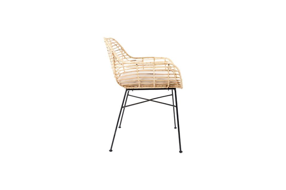 Beige rattan chair Tiger - 7