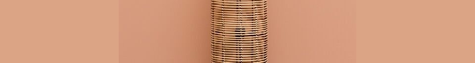 Material Details Beige rattan floor lamp Vannes