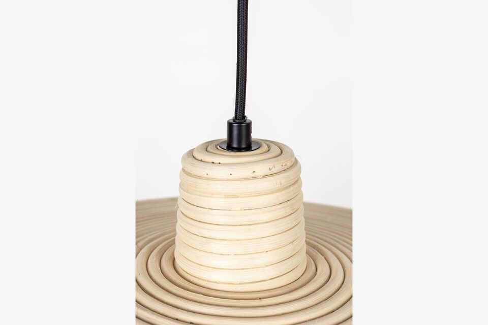 Beige rattan pendant Balance - 4