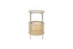 Miniature Beige rattan side table Makoto 1