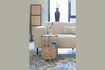 Miniature Beige rattan side table Makoto 3