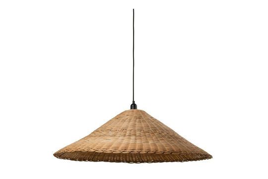 Beige rattan suspension Chapeau Clipped