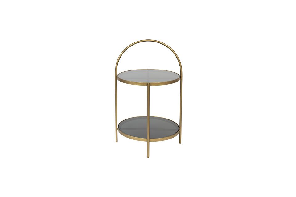 Beige resin side table Maeve - 3