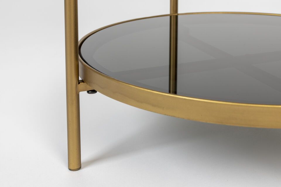 Beige resin side table Maeve - 7