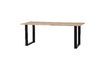 Miniature Beige solid oak table 220x90 with U-shaped legs Tablo 2