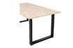 Miniature Beige solid oak table 220x90 with U-shaped legs Tablo 3