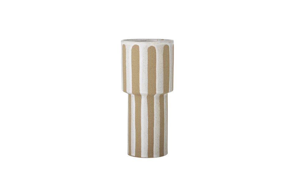 Beige stoneware vase H28,5 Awah Bloomingville