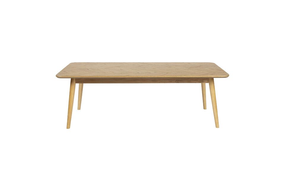 Beige wood coffee table Fabio - 1