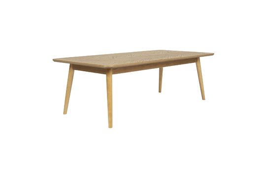 Beige wood coffee table Fabio Clipped