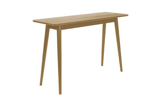 Beige wood console Fabio Clipped