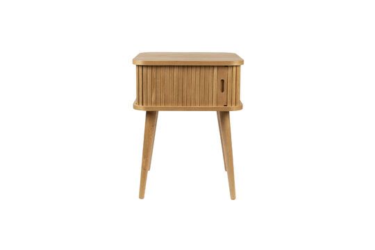 Beige wood side table Barbier Clipped