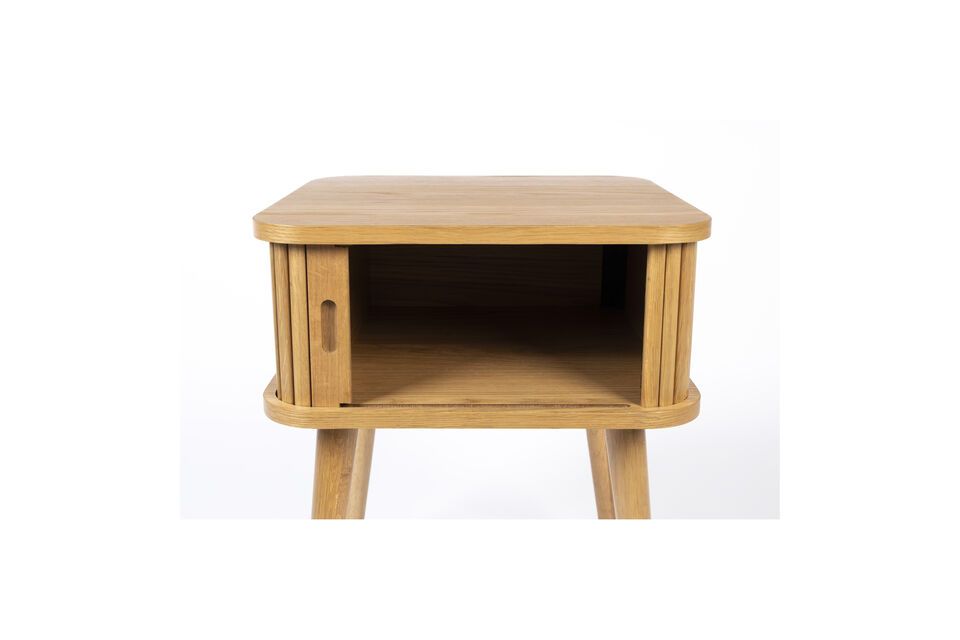 Beige wood side table Barbier - 8