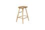 Miniature Beige wooden bar stool Vander Clipped