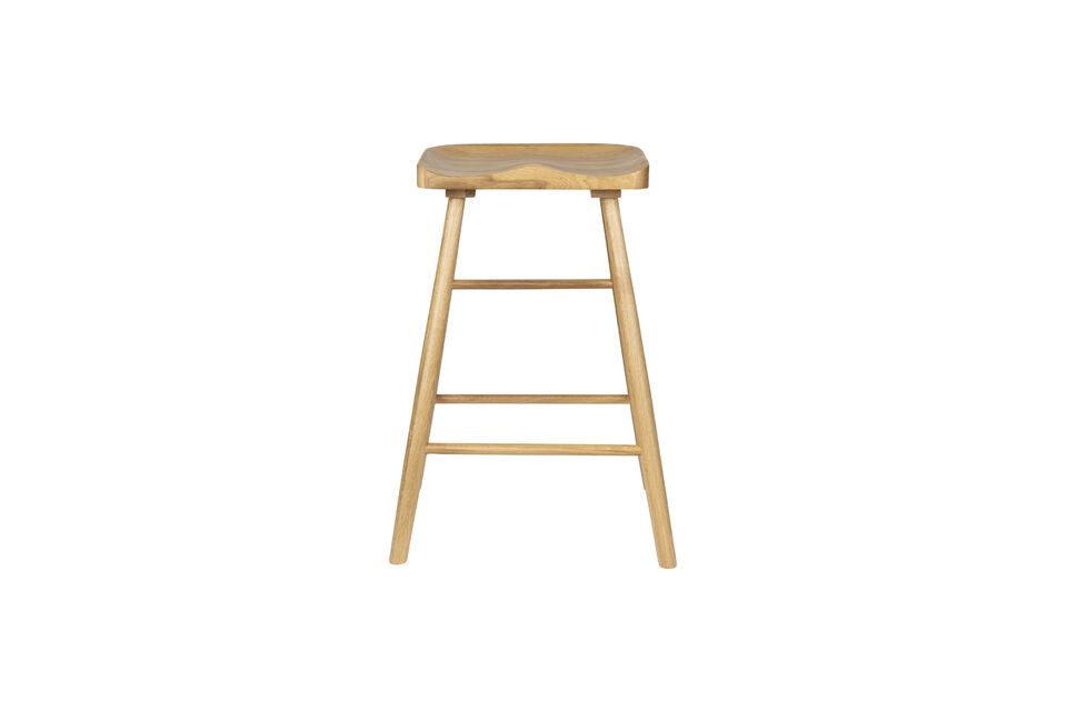 Beige wooden bar stool Vander - 3