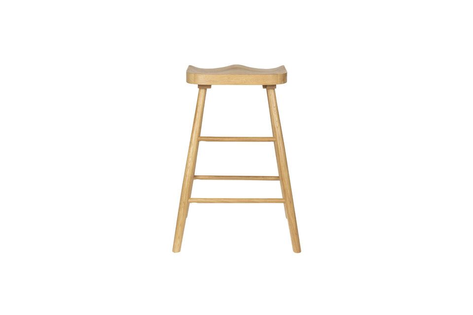 Beige wooden bar stool Vander - 2