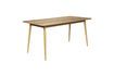 Miniature Beige wooden dining table 160cm Fabio 1