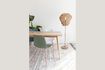 Miniature Beige wooden dining table 160cm Fabio 3