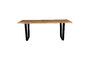 Miniature Beige wooden dining table 180cm Aka Clipped