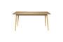 Miniature Beige wooden dining table 180cm Fabio Clipped