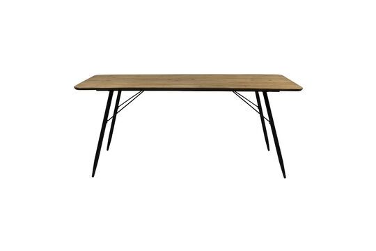 Beige wooden dining table 200cm Roger Clipped