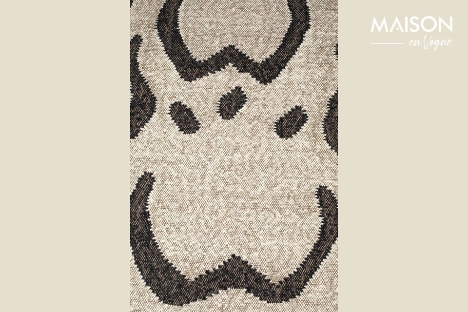 Beige wool rug 170x240 cm Ayaan - 1