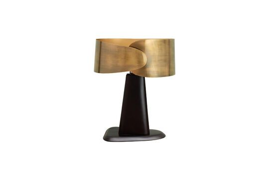 Belt black and gold metal table lamp Clipped