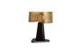 Miniature Belt black and gold metal table lamp Clipped