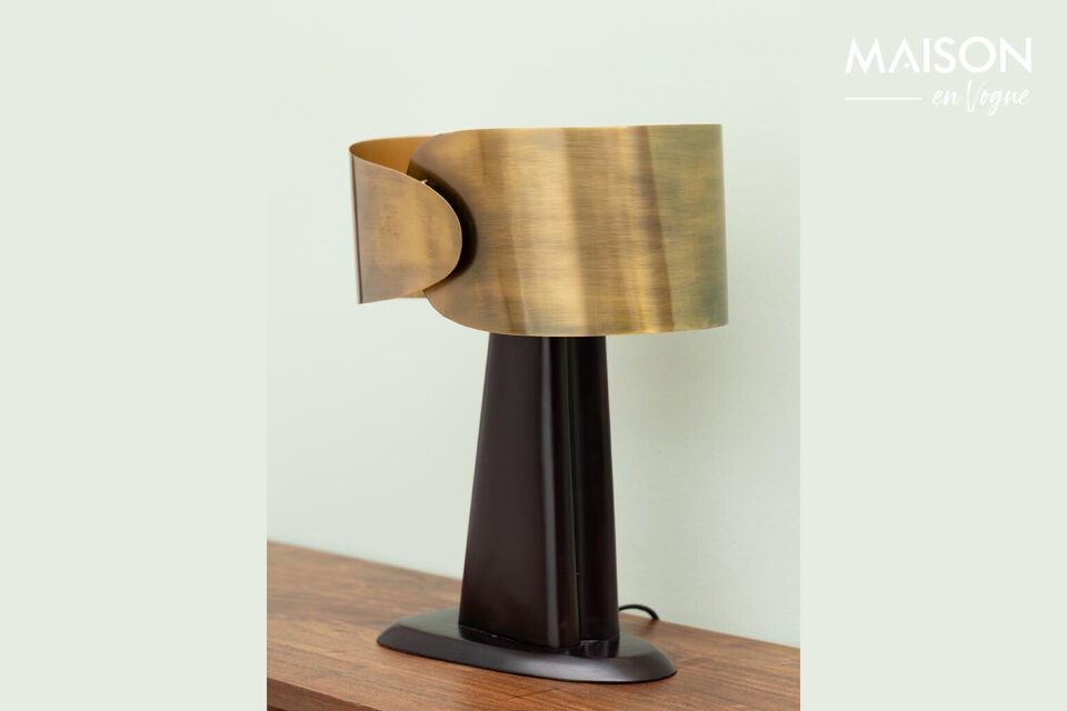 Combine style and function with our black and gold design lamp.