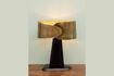 Miniature Belt black and gold metal table lamp 3