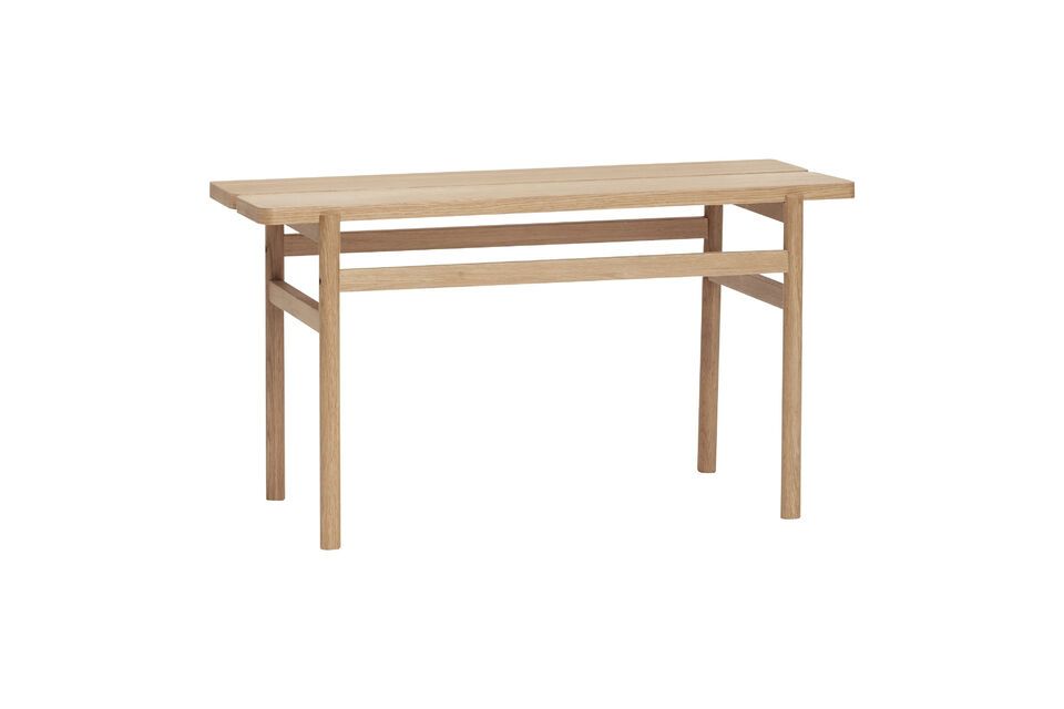 Bench in Align light oak veneer Hübsch