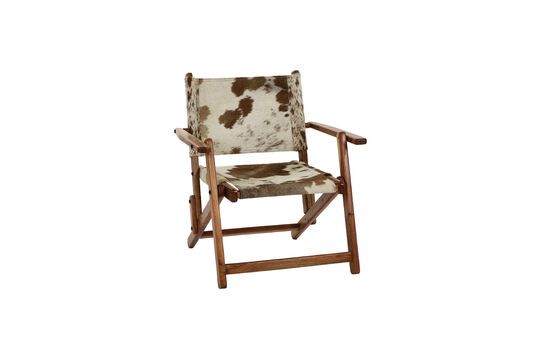 Benissa brown cowhide chair Clipped