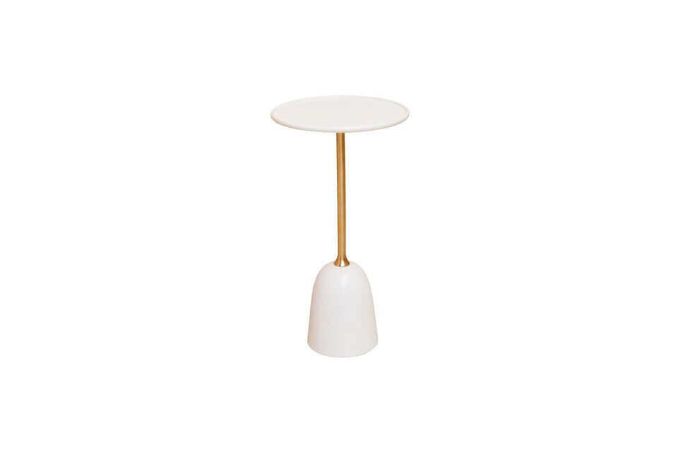 Introduce an accent of contemporary elegance into your space with this sophisticated side table