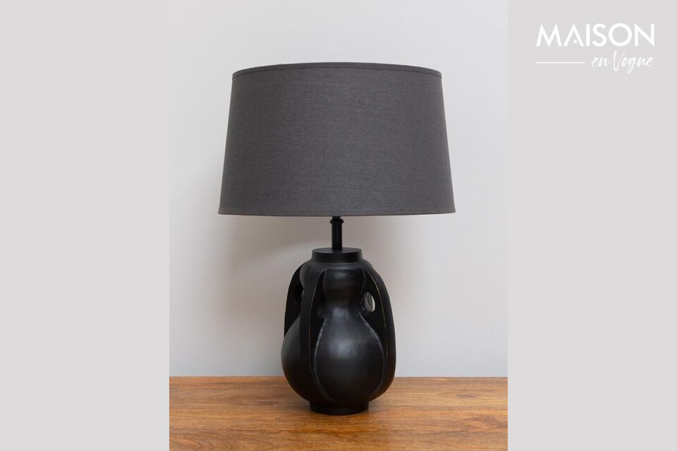 Biblo black aluminum table lamp Chehoma